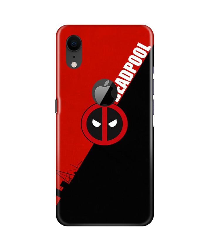 Deadpool Case for iPhone Xr Logo Cut (Design No. 248)