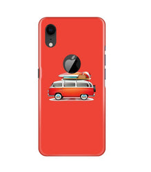 Travel Bus Mobile Back Case for iPhone Xr Logo Cut (Design - 258)