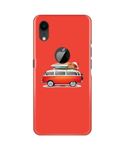 Travel Bus Case for iPhone Xr Logo Cut (Design No. 258)