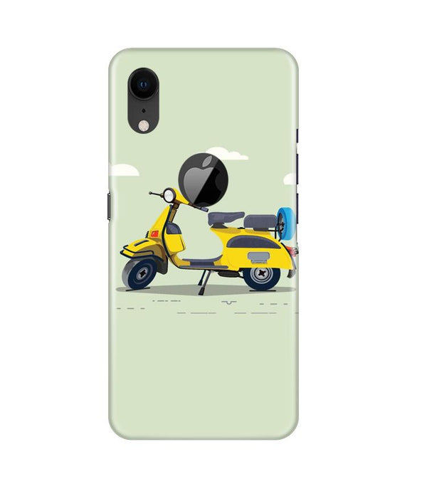 Vintage Scooter Case for iPhone Xr Logo Cut (Design No. 260)
