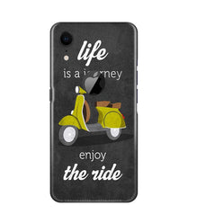 Life is a Journey Mobile Back Case for iPhone Xr Logo Cut (Design - 261)