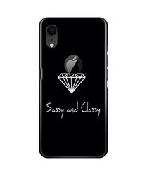 Sassy and Classy Mobile Back Case for iPhone Xr Logo Cut (Design - 264)