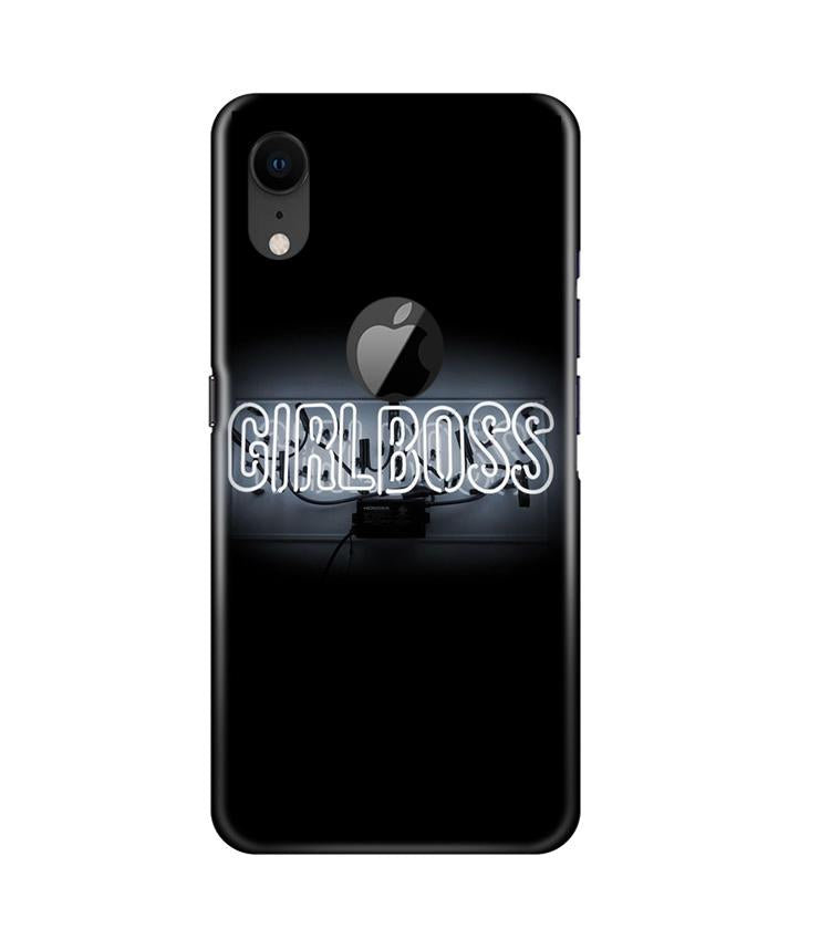 Girl Boss Black Case for iPhone Xr Logo Cut (Design No. 268)