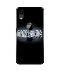 Girl Boss Black Mobile Back Case for iPhone Xr Logo Cut (Design - 268)