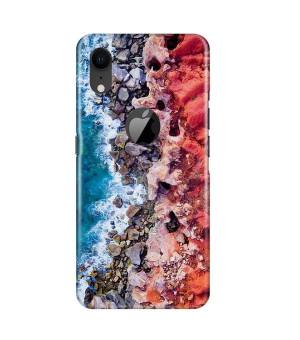 Sea Shore Case for iPhone Xr Logo Cut (Design No. 273)