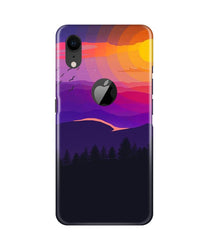 Sun Set Mobile Back Case for iPhone Xr Logo Cut (Design - 279)