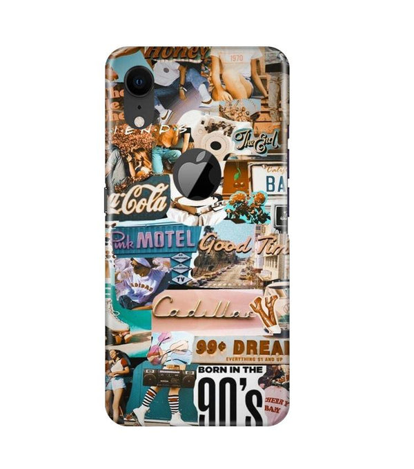 Vintage Design Case for iPhone Xr Logo Cut (Design No. 284)