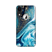Marble Texture Mobile Back Case for iPhone Xr logo cut (Design - 308)