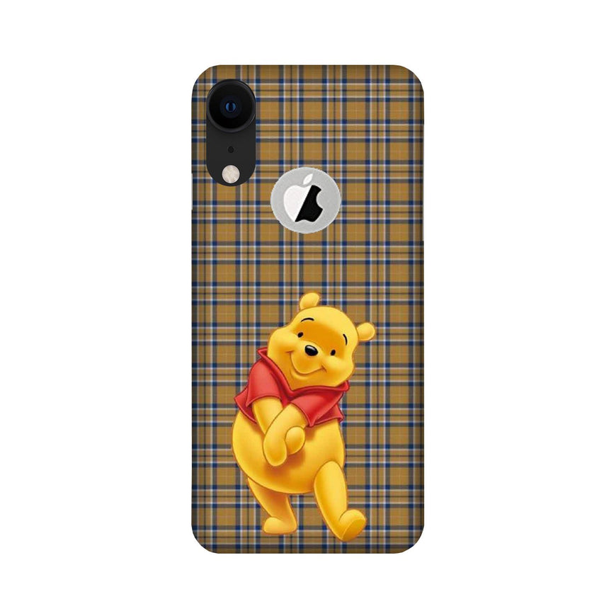 Pooh Mobile Back Case for iPhone Xr logo cut (Design - 321)