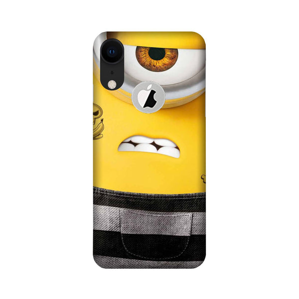 Minion Mobile Back Case for iPhone Xr logo cut (Design - 324)