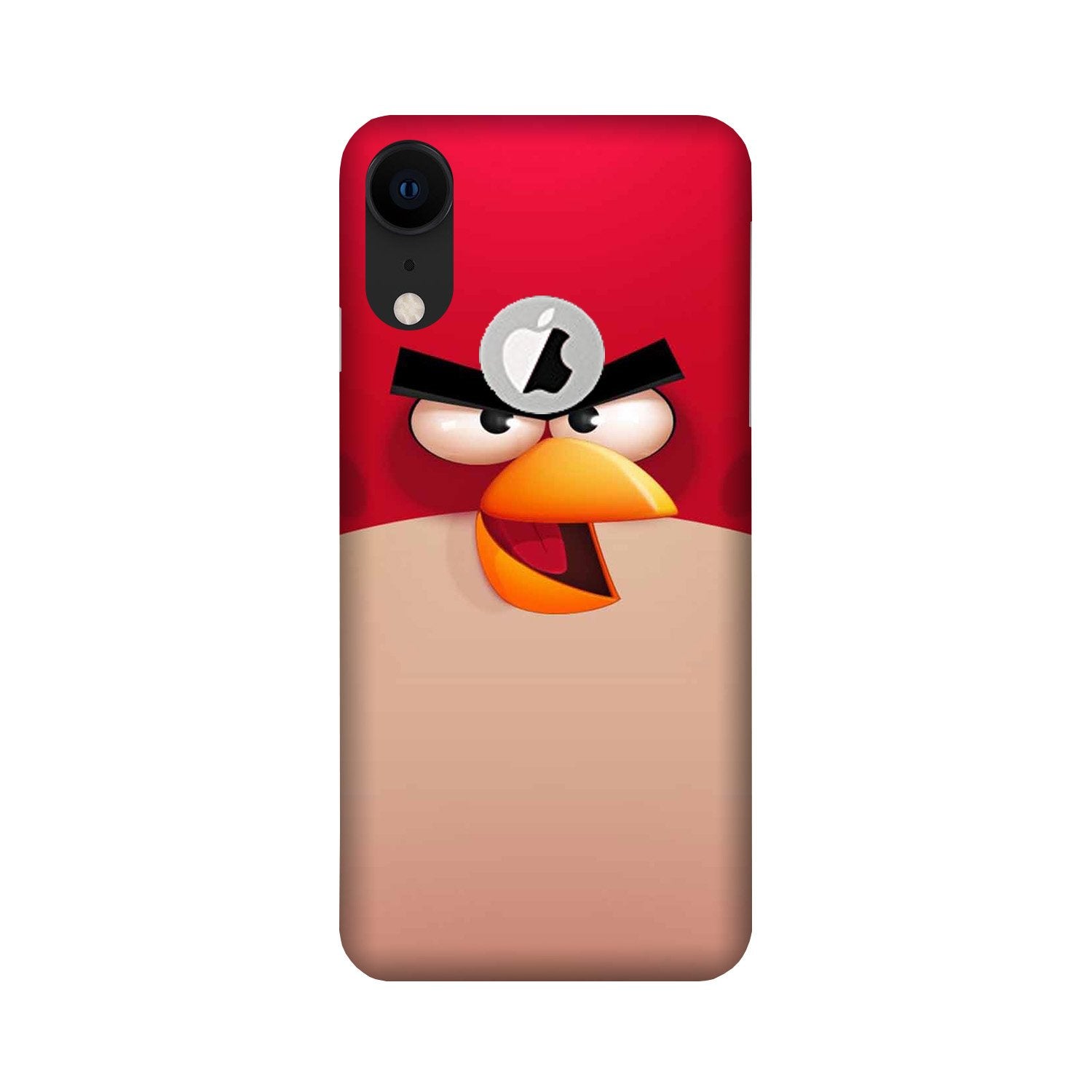 Angry Bird Red Mobile Back Case for iPhone Xr logo cut (Design - 325)