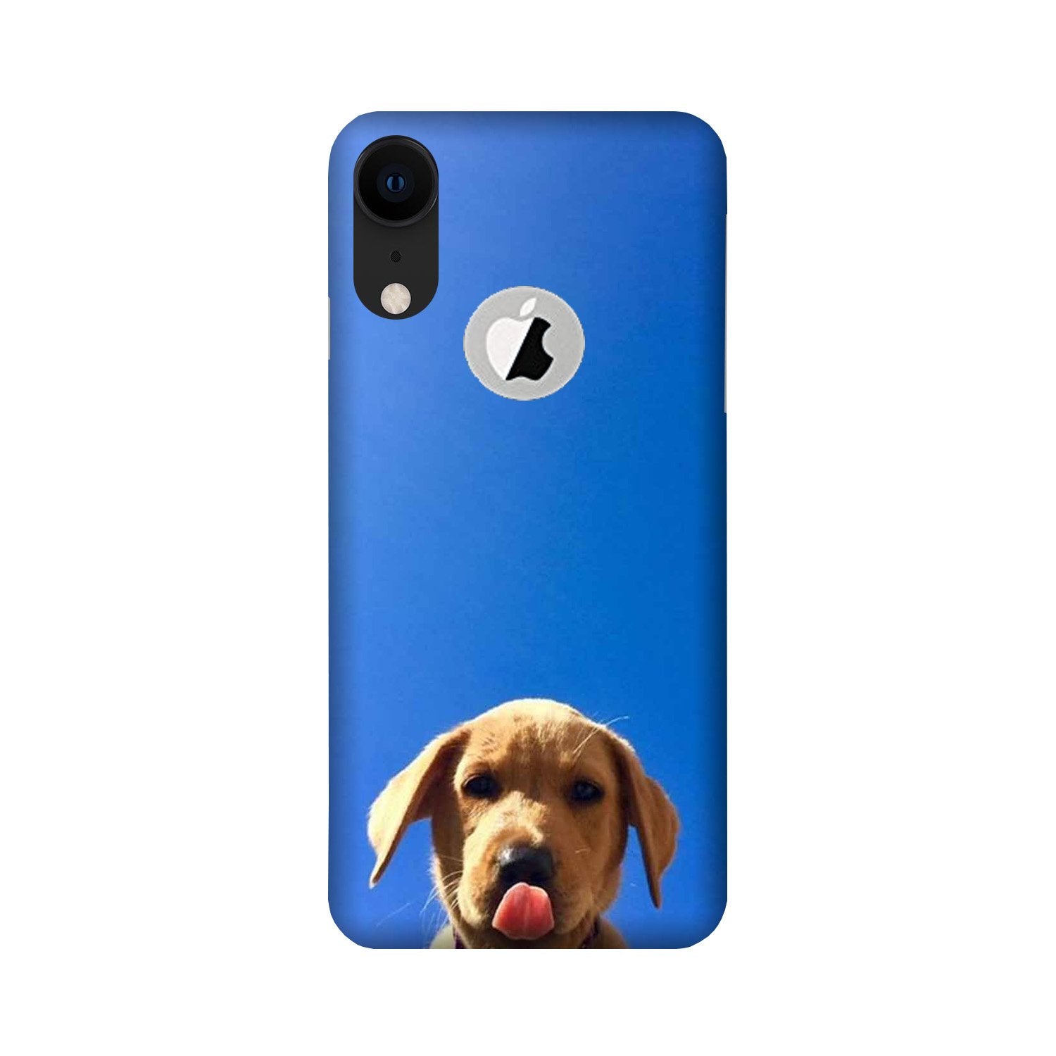 Dog Mobile Back Case for iPhone Xr logo cut (Design - 332)
