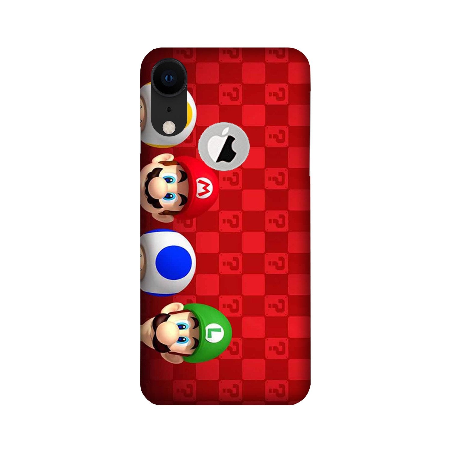Mario Mobile Back Case for iPhone Xr logo cut (Design - 337)