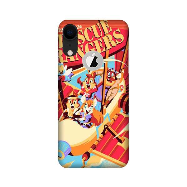 Rescue Rangers Mobile Back Case for iPhone Xr logo cut (Design - 341)