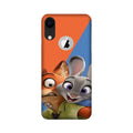 Cartoon Mobile Back Case for iPhone Xr logo cut (Design - 346)