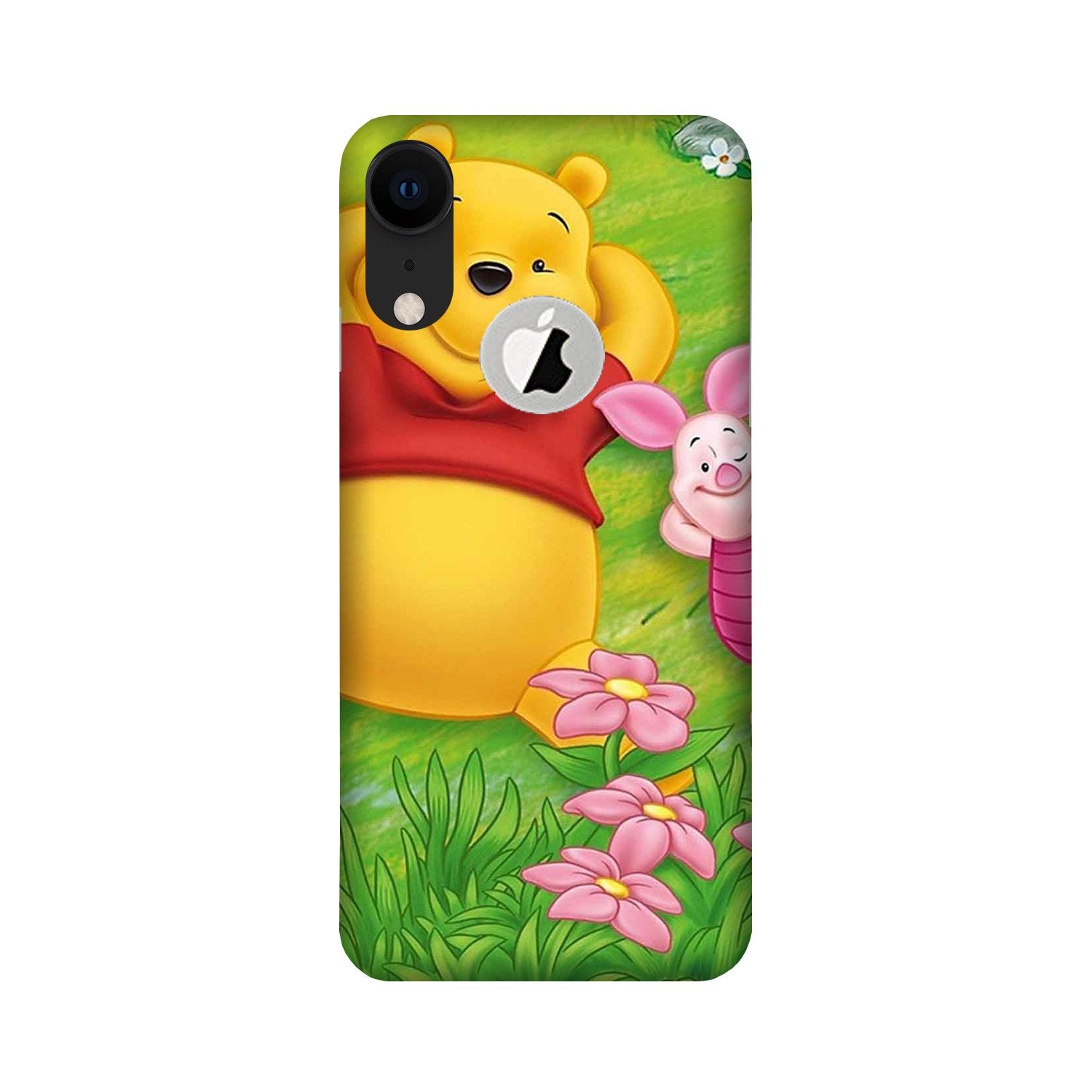 Winnie The Pooh Mobile Back Case for iPhone Xr logo cut (Design - 348)
