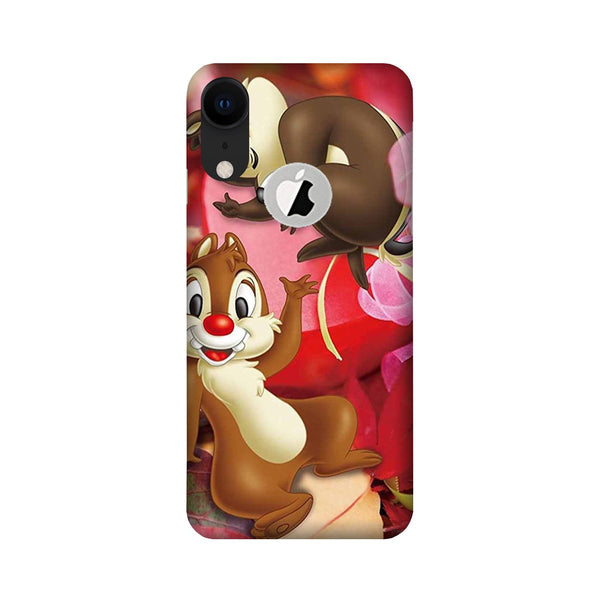 Chip n Dale Mobile Back Case for iPhone Xr logo cut (Design - 349)