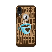 Love Coffee Mobile Back Case for iPhone Xr logo cut (Design - 351)