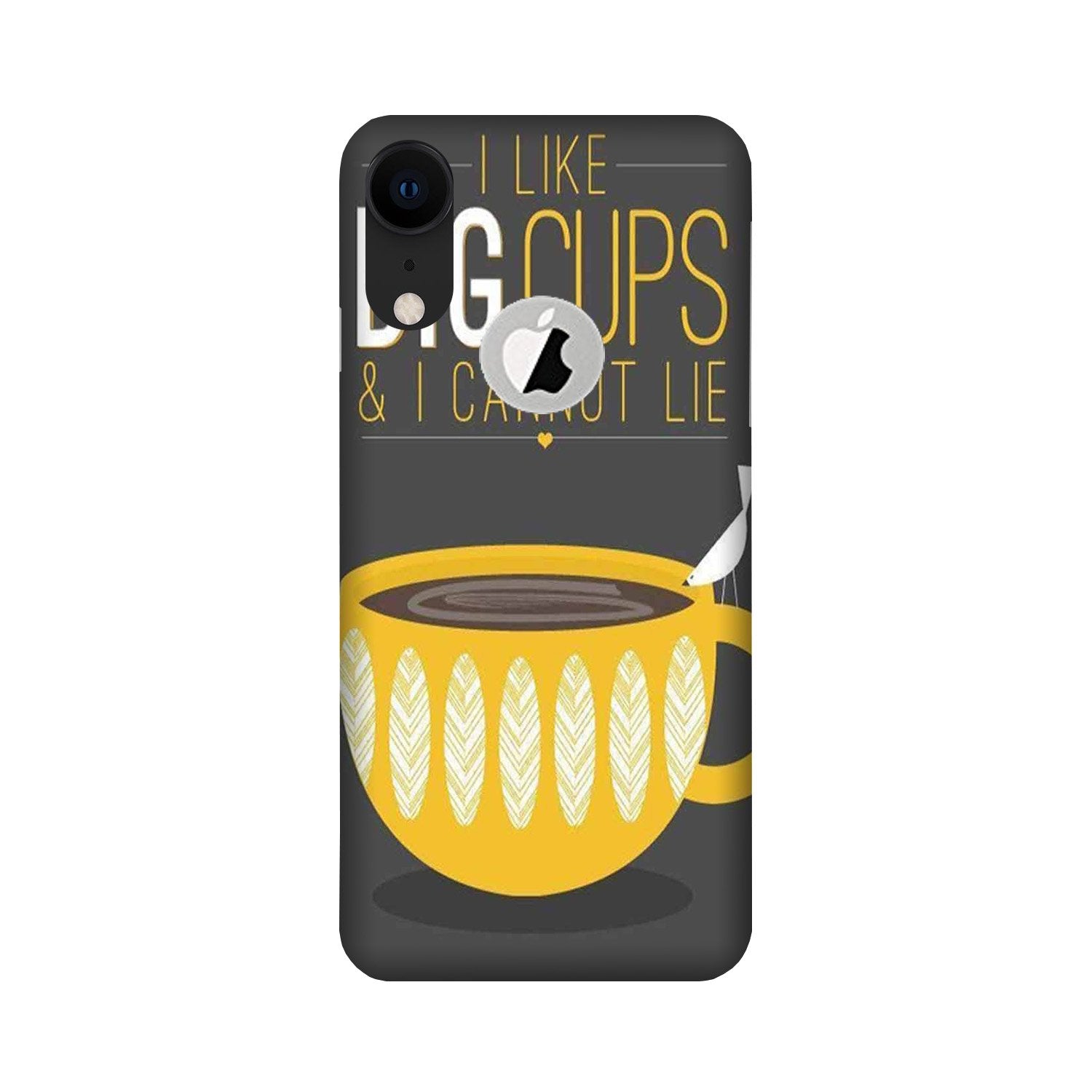 Big Cups Coffee Mobile Back Case for iPhone Xr logo cut (Design - 352)