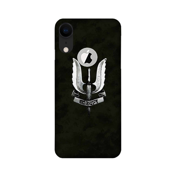Balidaan Mobile Back Case for iPhone Xr logo cut (Design - 355)