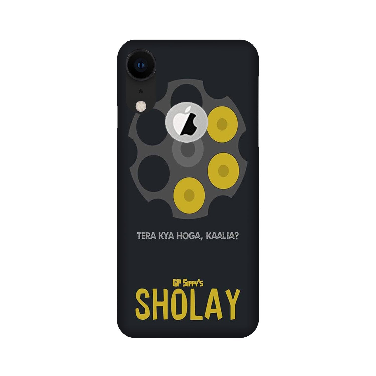Sholay Mobile Back Case for iPhone Xr logo cut (Design - 356)