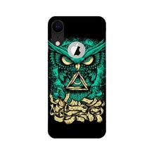Owl Mobile Back Case for iPhone Xr logo cut (Design - 358)