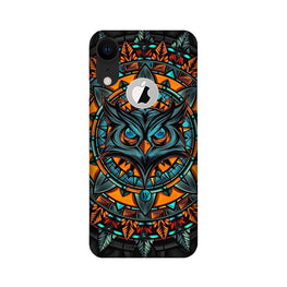 Owl Mobile Back Case for iPhone Xr logo cut (Design - 360)