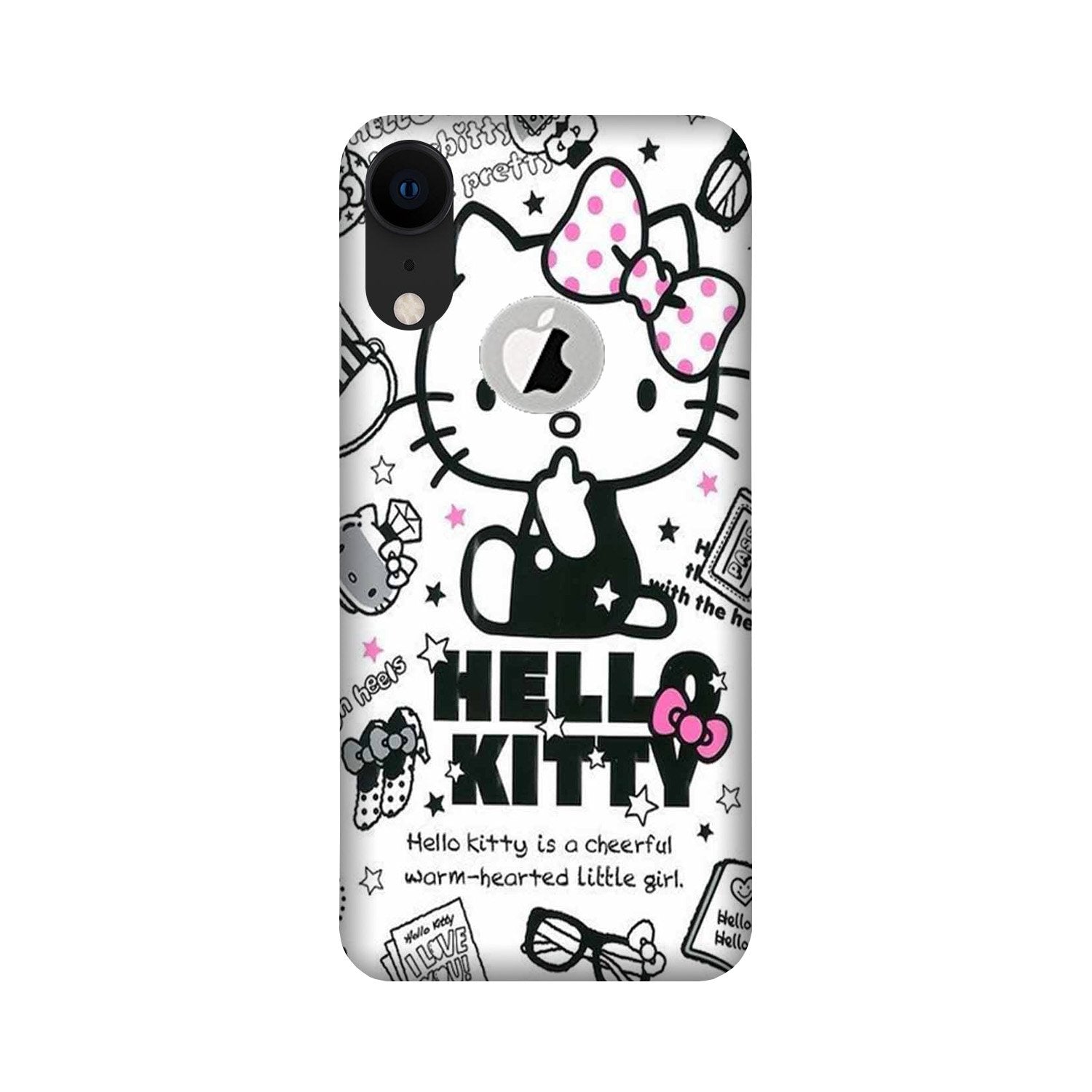 Hello Kitty Mobile Back Case for iPhone Xr logo cut (Design - 361)
