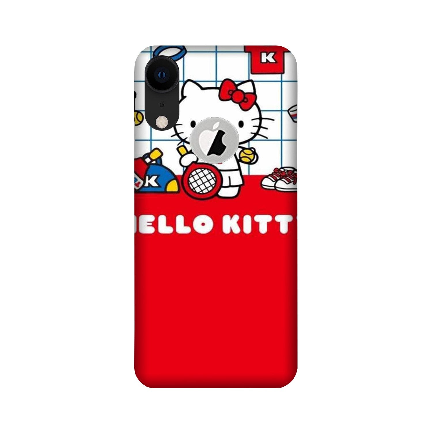 Hello Kitty Mobile Back Case for iPhone Xr logo cut (Design - 363)