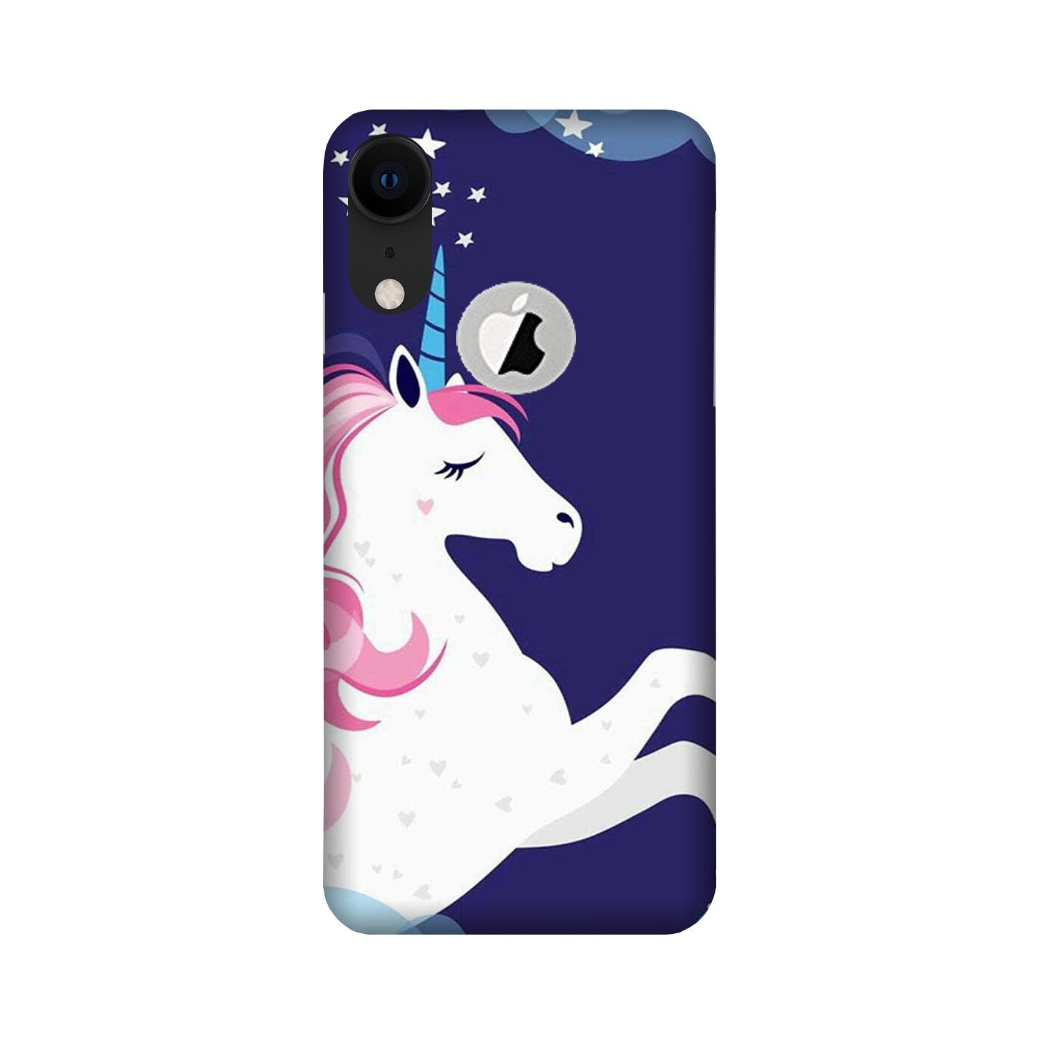 Unicorn Mobile Back Case for iPhone Xr logo cut (Design - 365)