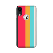 Color Pattern Mobile Back Case for iPhone Xr logo cut (Design - 369)