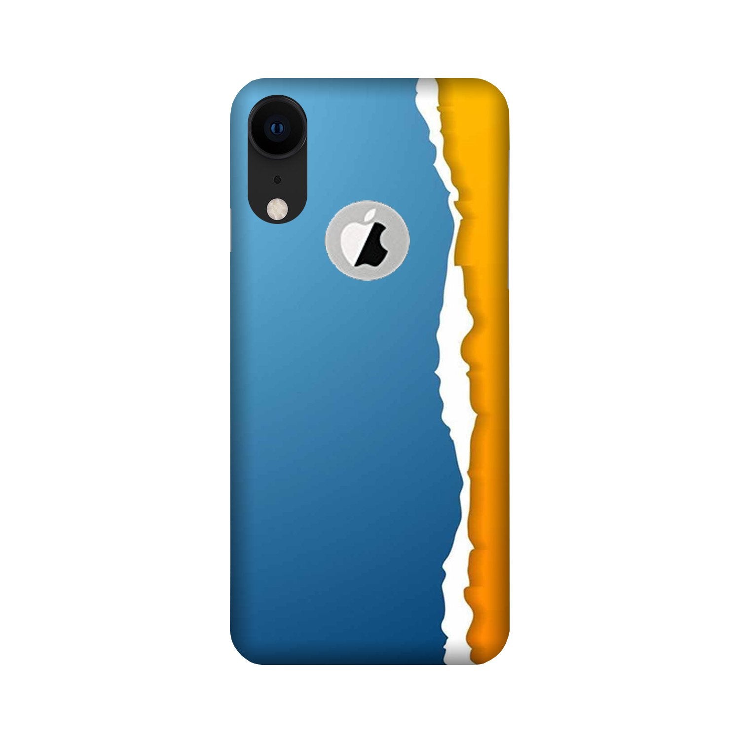 Designer Mobile Back Case for iPhone Xr logo cut (Design - 371)