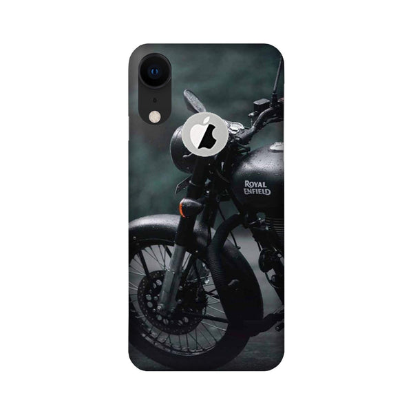 Royal Enfield Mobile Back Case for iPhone Xr logo cut (Design - 380)
