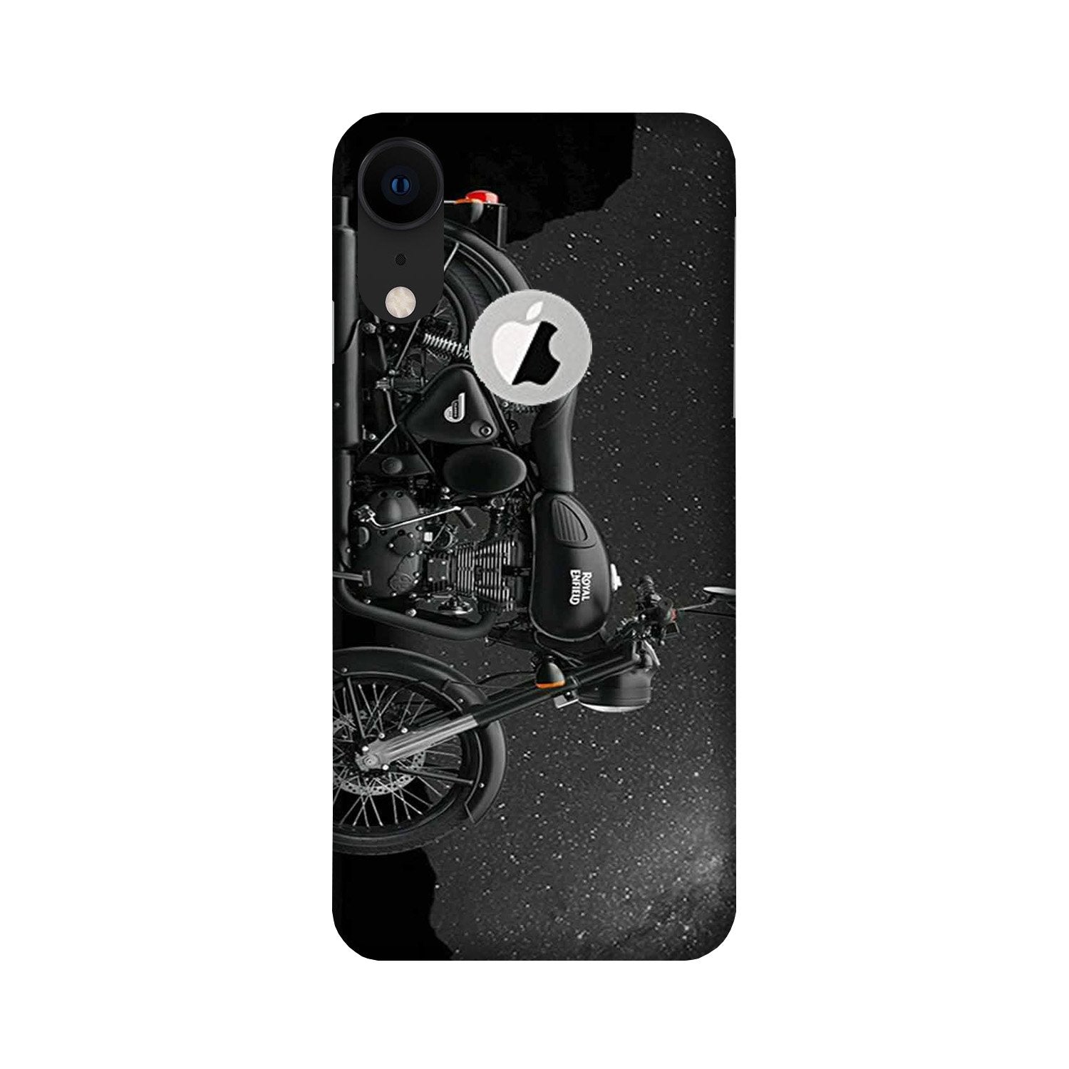 Royal Enfield Mobile Back Case for iPhone Xr logo cut (Design - 381)