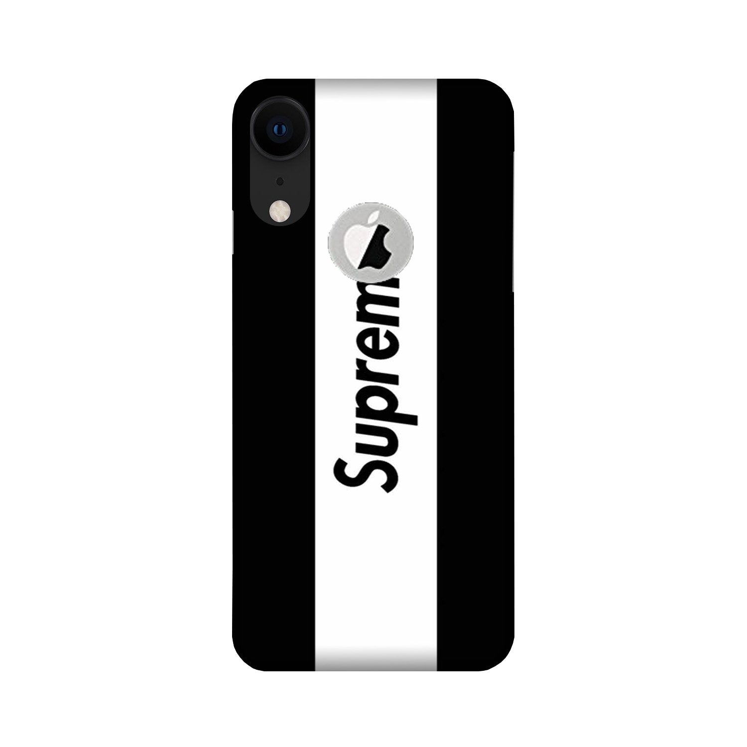 Supreme Mobile Back Case for iPhone Xr logo cut (Design - 388)