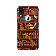 Book Shelf Mobile Back Case for iPhone Xr logo cut (Design - 390)