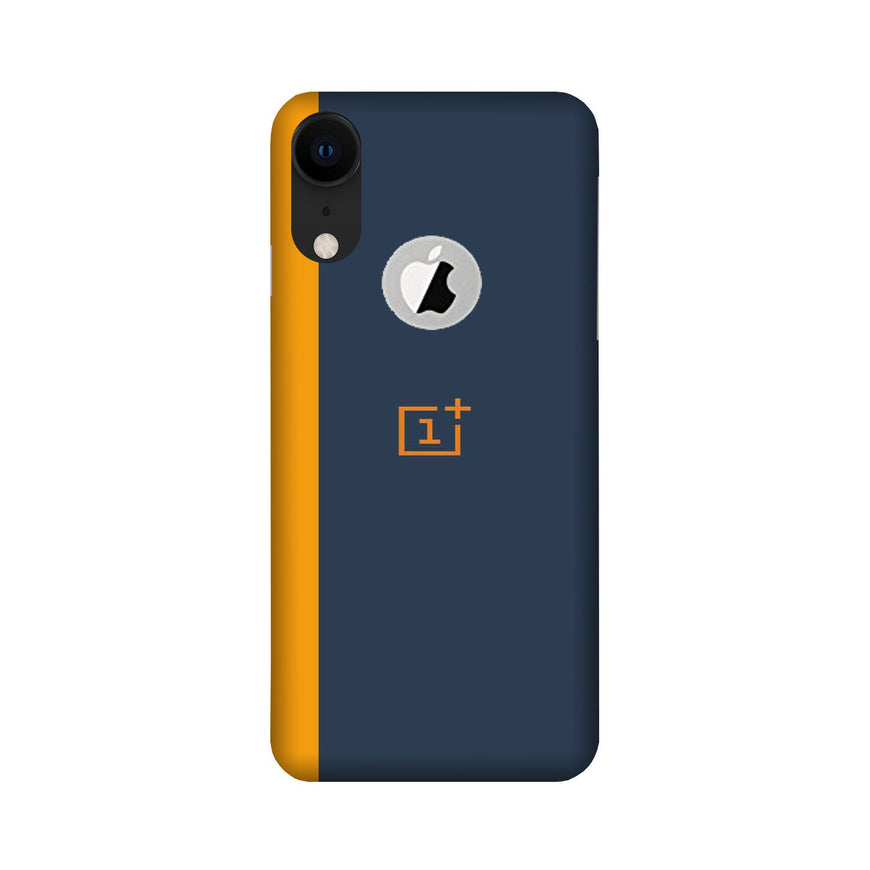 Oneplus Logo Mobile Back Case for iPhone Xr logo cut (Design - 395)