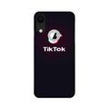 Tiktok Mobile Back Case for iPhone Xr logo cut (Design - 396)