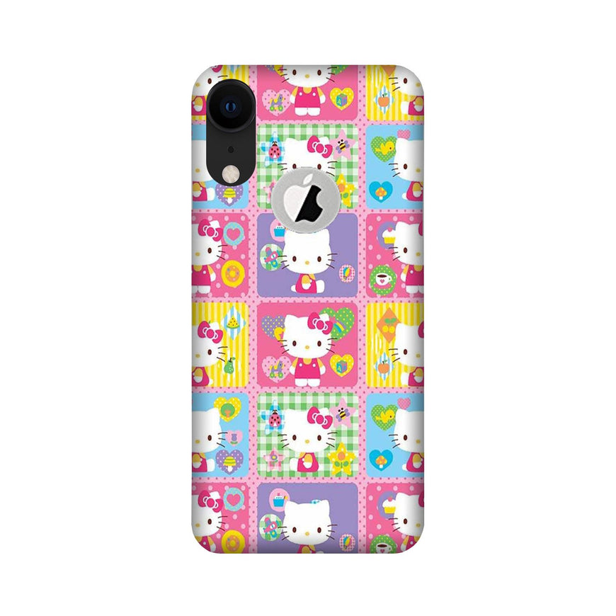 Kitty Mobile Back Case for iPhone Xr logo cut (Design - 400)