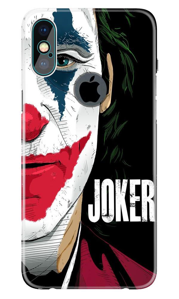 Joker Mobile Back Case for iPhone X logo cut (Design - 301)