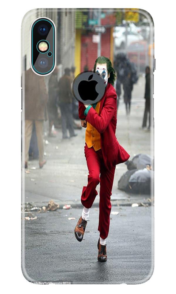 Joker Mobile Back Case for iPhone X logo cut (Design - 303)