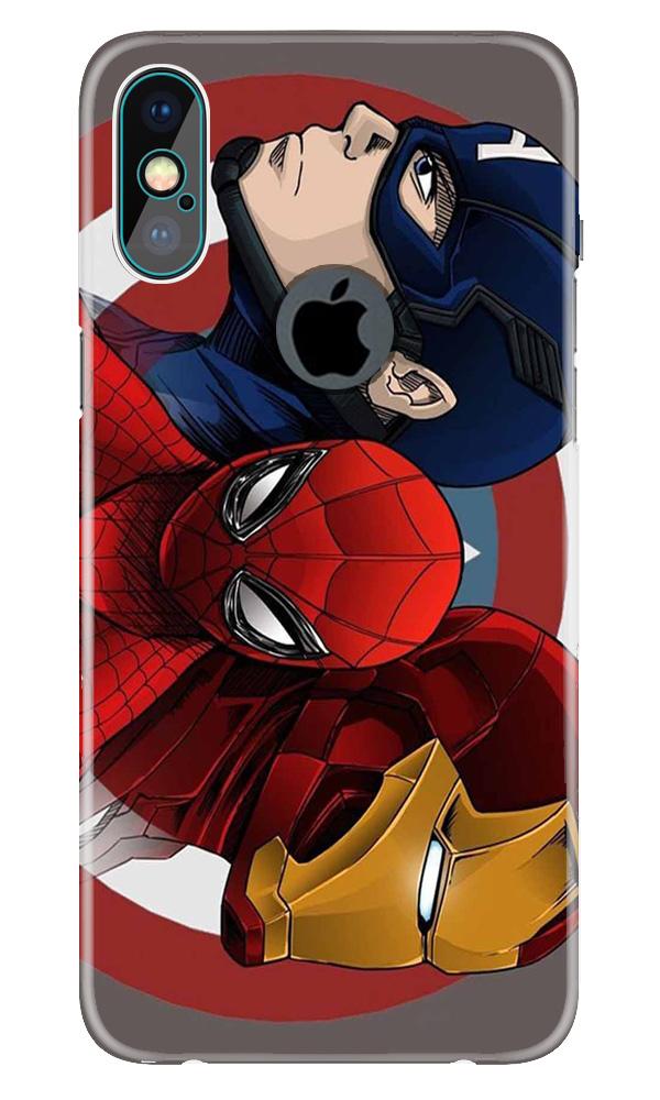 Superhero Mobile Back Case for iPhone X logo cut (Design - 311)
