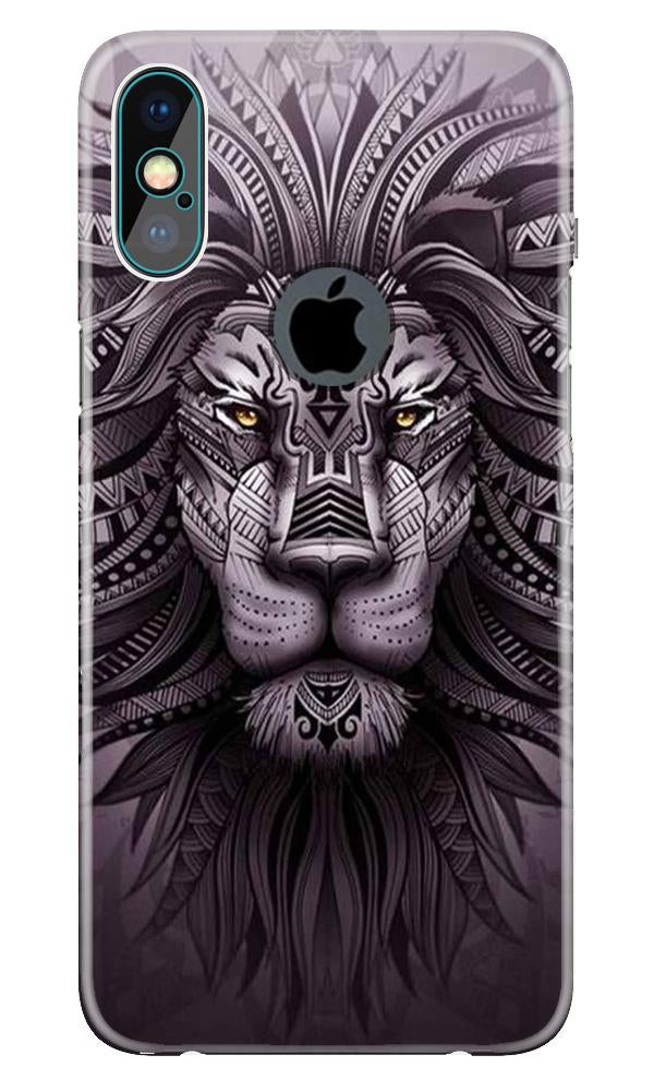 Lion Mobile Back Case for iPhone X logo cut (Design - 315)