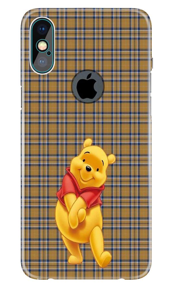 Pooh Mobile Back Case for iPhone X logo cut (Design - 321)