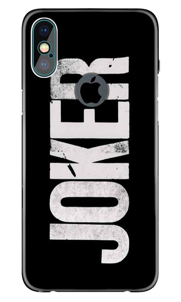 Joker Mobile Back Case for iPhone X logo cut (Design - 327)