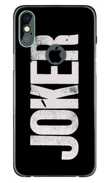 Joker Mobile Back Case for iPhone X logo cut (Design - 327)