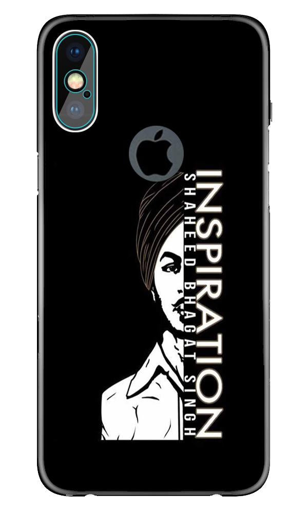 Bhagat Singh Mobile Back Case for iPhone X logo cut (Design - 329)