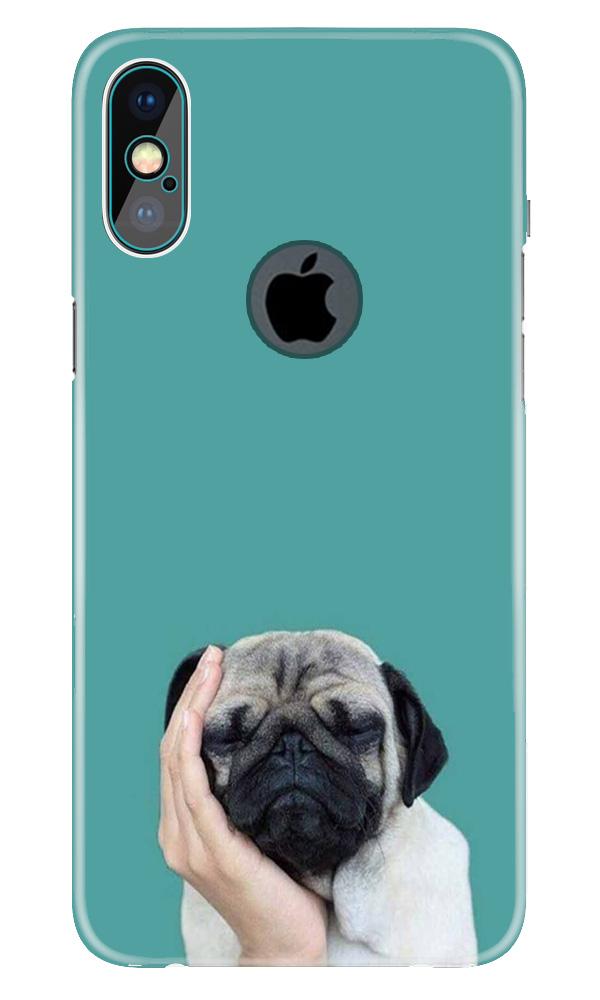 Puppy Mobile Back Case for iPhone X logo cut (Design - 333)