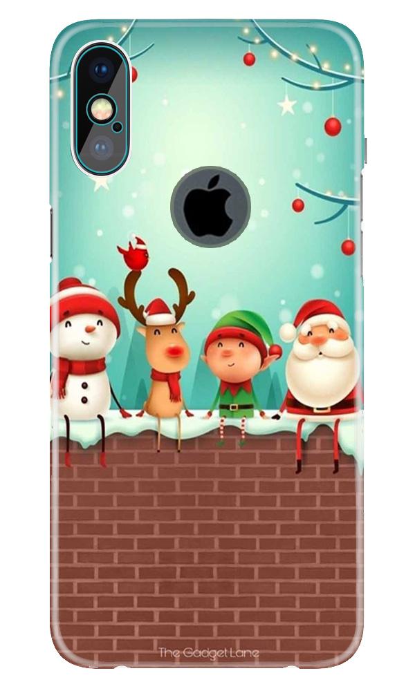 Santa Claus Mobile Back Case for iPhone X logo cut (Design - 334)