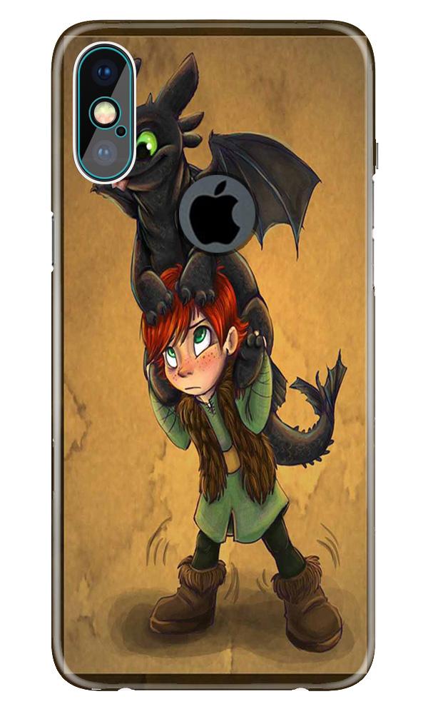Dragon Mobile Back Case for iPhone X logo cut (Design - 336)